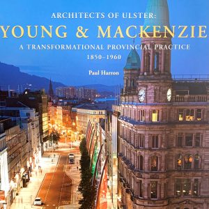 This book published by the Ulster Architectural Heritage Society, details the work of Ulster architectural practice Young & MacKenzie from 1850-1960. Dr Paul Harron a Belfast-based architectural historian, documents the prolific work of this architectural and civil engineering practice which was instrumental to the transformation of Ulster’s built environment. This is a high quality and attractive book, featuring over 600 images and would make a lovely gift, appealing to those who are interested in buildings and history.