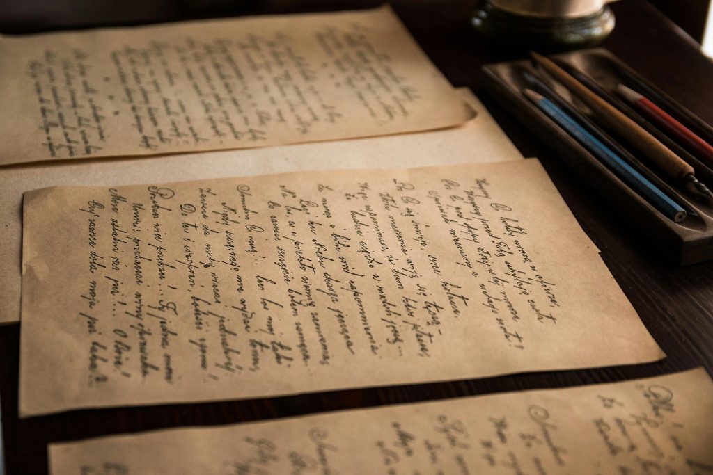 an old handwritten archive document