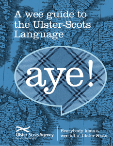 wee guide to the ulster-scots language